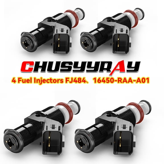 CHUSYYRAY Fuel Injectors 16450-RAA-A01 4pcs for Honda CR-V 2.4L 2354CC I4 2005-2011
