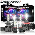 thumbnail image 1 of CHUSYYRAY H7 H8/H9/H11 9006/9145 Combo LED Headlight High&Low Beam+Fog Light Bulbs，Set of 6, 1 of 13