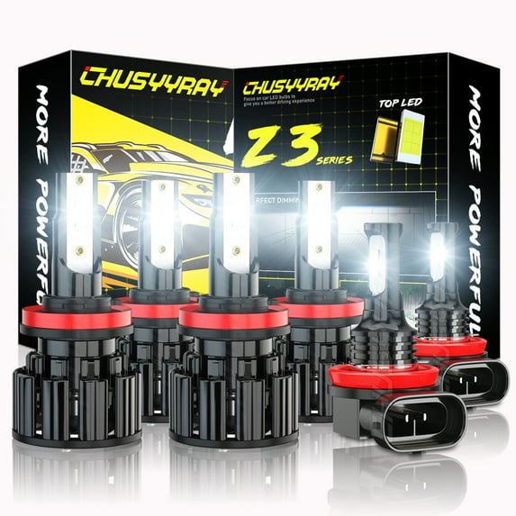 CHUSYYRAY H9+H11+H11 LED Headlight High/Low Beam+Fog Light For Jeep Grand Cherokee 2019 2020