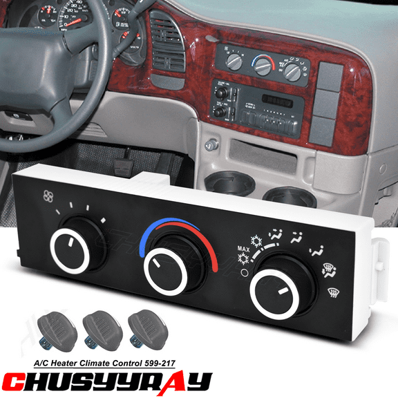 CHUSYYRAY HVAC Climate Control Panel Module 599-217 for GMC C4500 C5500 C6500 C7500 Topkick 2003-2009
