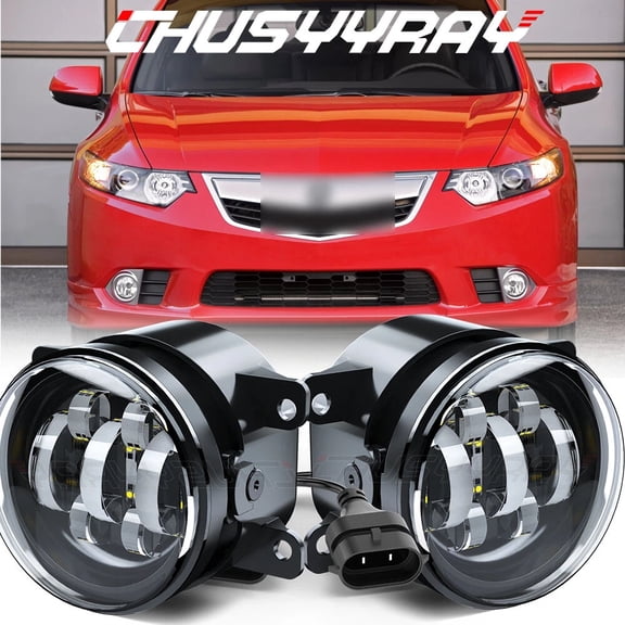 CHUSYYRAY LED Front Bumper Fog Lights Lamps Pair Replacement for Acura TSX 2011-2014