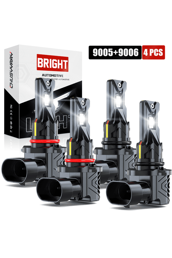 LED Headlight High Low Beam Bulbs Upgrade Kit 6000K White for Buick Century 1989-2005 4x