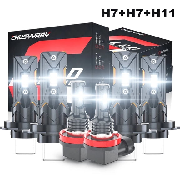 CHUSYYRAY LED Headlight High Low Beam Fog Light Bulbs Upgrade Kit for KIA OPTIMA 2014 2015 6 Pack