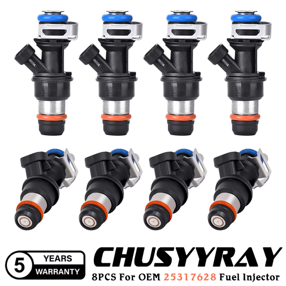 CHUSYYRAY Fuel Injectors 25317628 fit Chevy SSR 5.3L V8 2004 8pcs