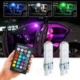 Color Psnel CHUSYYRAY T10 5050 RGB LED Interior Light Bulbs for Car Dashboard ...