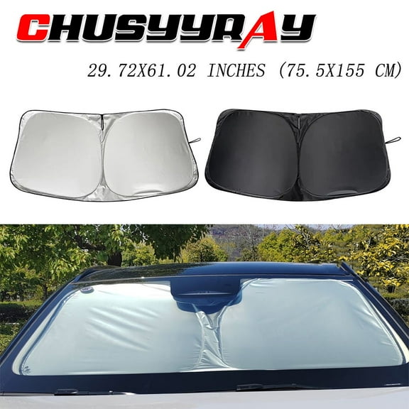 CHUSYYRAY for Ford F250 2018 Car Windshield Sun Shade Heat Block Shield Cover Visor