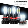 thumbnail image 1 of CHUSYYRAY for Jeep Grand Cherokee 2011 2012 2013 - Front LED Headlight Fog Light Bulbs Kit 6 Pack, 1 of 16
