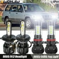 thumbnail image 1 of CHUSYYRAY for Toyota Sequoia 2001-2006 2007 4pc Combo LED Headlight Bulb + Fog Light Kit 6000K White, 1 of 13