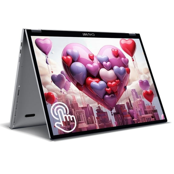CHUWI 10.51" 360° Touchscreen Mini Laptop 512GB SSD 12GB RAM,Intel Quad-Core 12th Alder Lake N100(Up to 3.4GHz),Windows 11,2 in 1 Tablet Notebook Computer,1TB SSD Expand