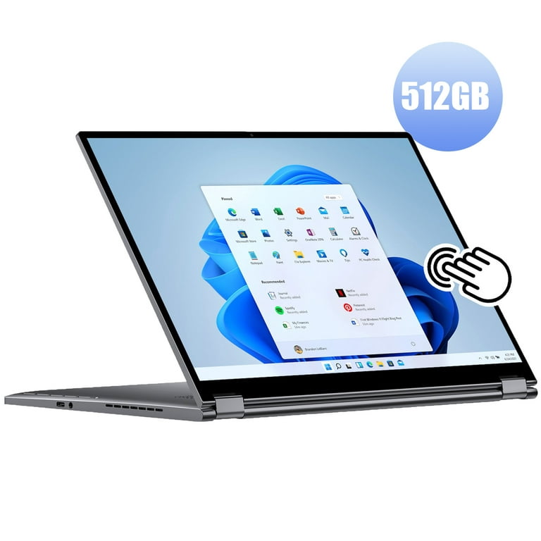 CHUWI FreeBook 13.5 Touchscreen Laptop 512GB SSD 12GB RAM,360° Rotation  Foldable,Windows 11,2 in 1 Gaming Notebook Tablet Computer PC,IPS  Screen,1TB SSD Expand 