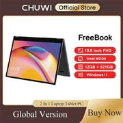 CHUWI FreeBook Laptop Tablet PC 13.5 Inch FHD Touch Screen Windows 11 Intel N100/i3-1215U Quad Core 12GB LPDDR5 512G SSD WIFI6