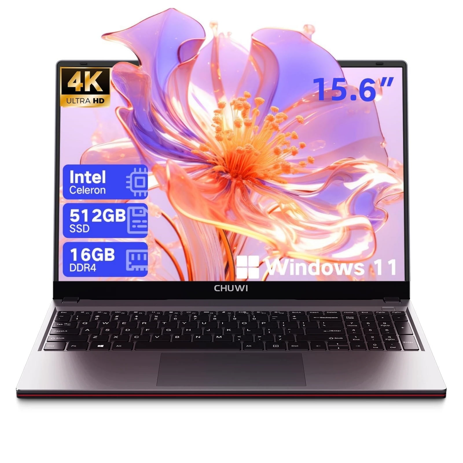Chuwi CoreBook Xpro 15.6" Laptop 512GB SSD 16GB DDR4,12th Gen Intel i5 ...