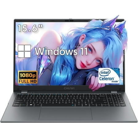 CHUWI HeroBook Plus 15.6" Laptop,256GB SSD 8G RAM,Windows 11 Bussiness Notebook Computer PC,Intel Celeron N4020 Processor,1920x1080