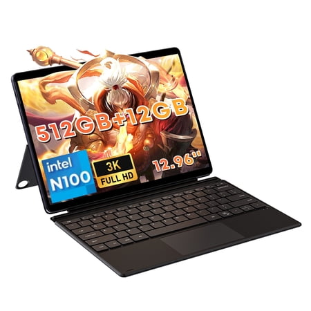 CHUWI Hi10 Max 12.96" Gaming Tablet+KeyBoard+Stylus Pen,512G SSD 12G ROM,Windows 11