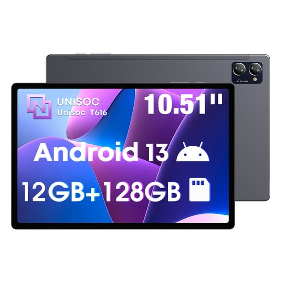 CHUWI HiPad XPro 10.51" Tablet,128GB ROM 6GB RAM,Micro SIM,Octa-Core Processor,GPS LTE Dual WIFI,Android 14,Gaming/Workstation Tablet,Phablet Unlocked+TPU Cover