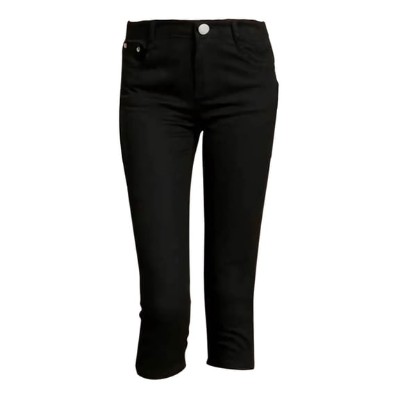 CHWGFWL Petite Capris for Short Women Women's Cotton Blend Capri Jeggings Stretchy Skinny Pants Jeans Leggings High Waisted Jean Shorts Women(Black,S)