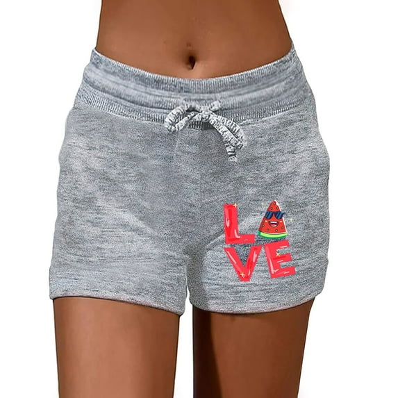 CHWGFWL Plus Size Shorts for Women Women's Lounge Shorts Comfy Pajama Bottom With Pockets And Drawstring Womens Cotton Shorts Linen Shorts(Gray,L)