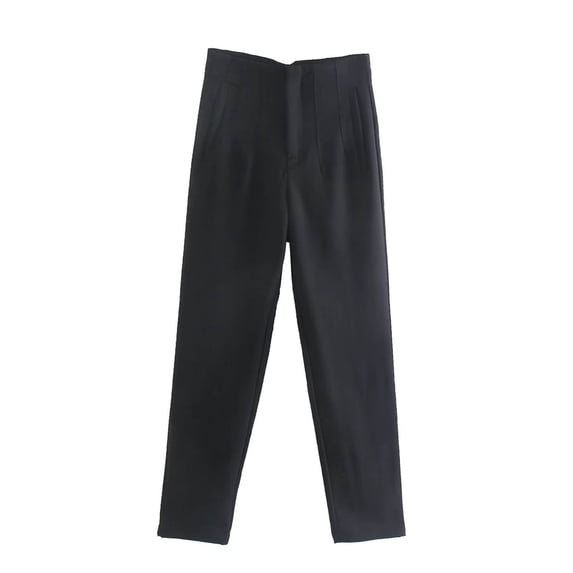 CHWGFWL Wide Leg Pants Woman Women'S Solid Colorhigh Waisted Straight Leg Pants Are Suitable Fordaily Commuting Wear Casual Lohas Time Slacks Womens Summer Pants Womens Clothes (Blue,M)