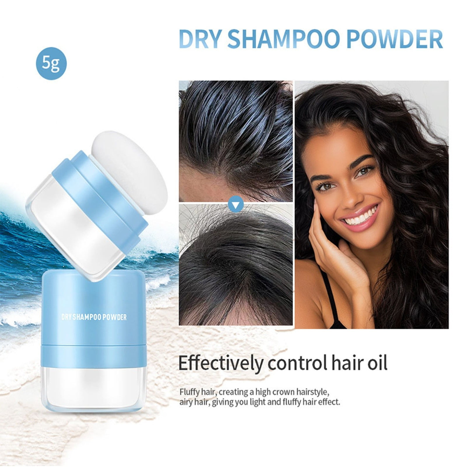 CHXonu Hair Dry Cleaning Powder Wash Dry Hair Powder Lazy Oil Removing Hair Powder Melanin Hair