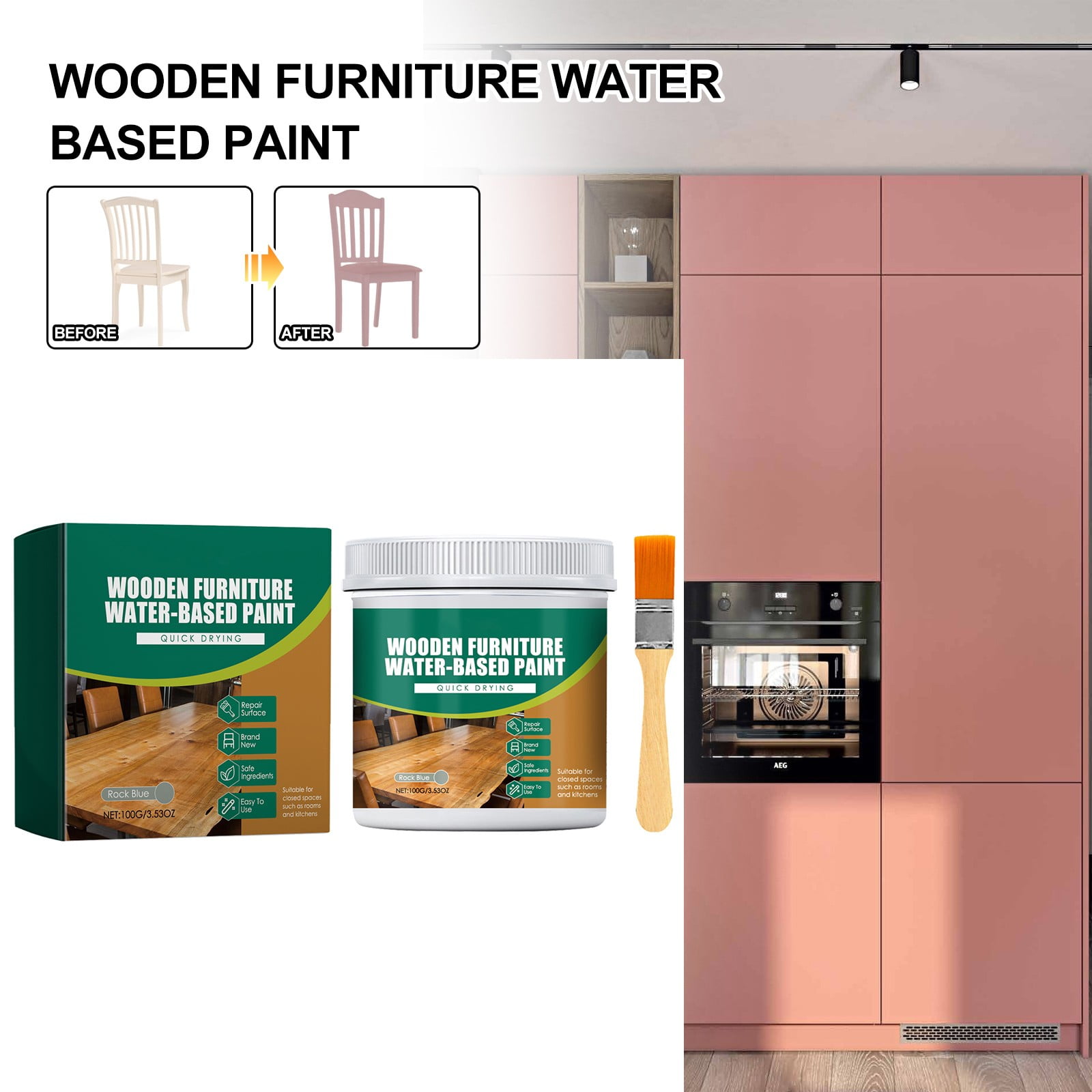 CHXonu Multipurpose Wood Furniture Kit 6 Colors Strong For Home Décor