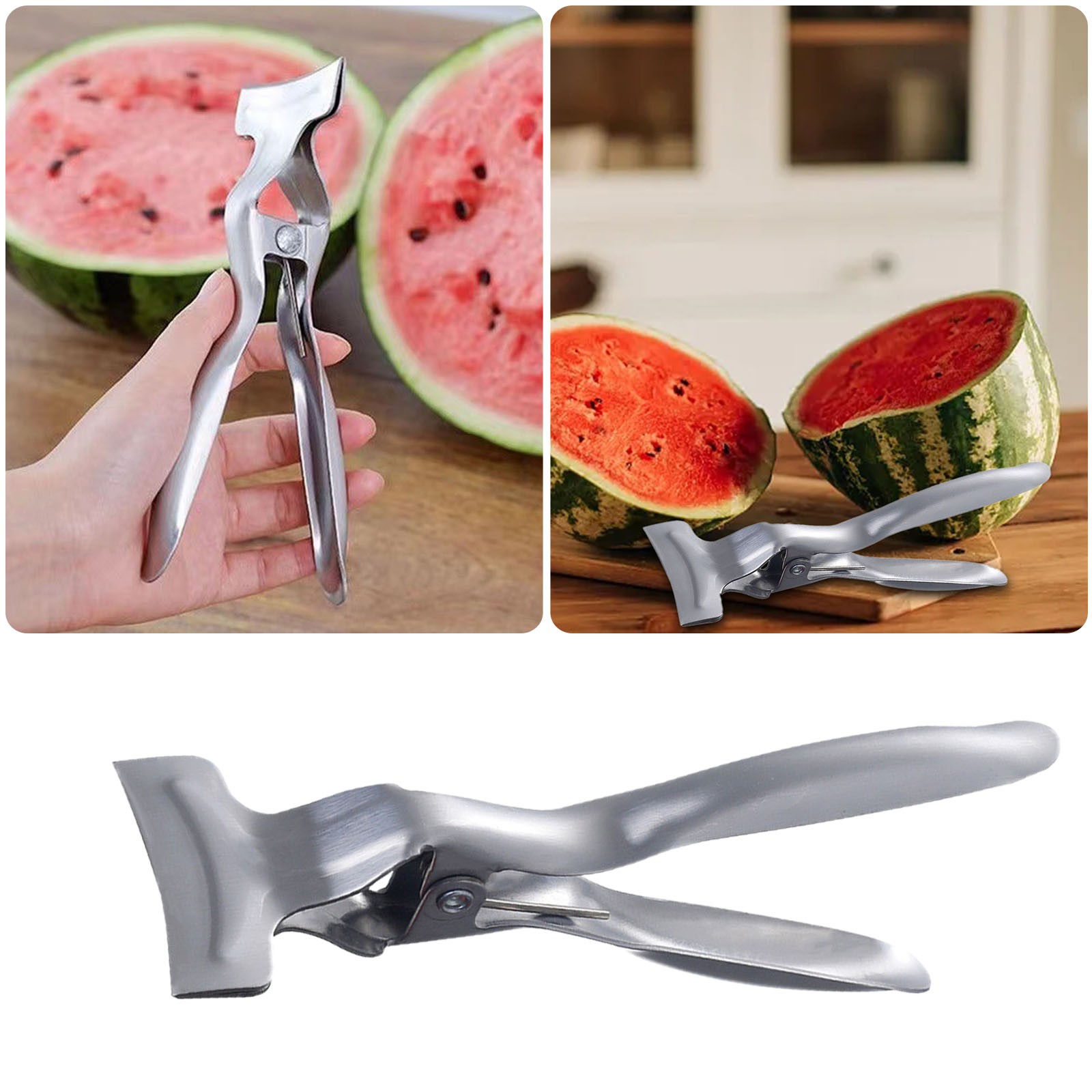 CHXonu Stainless Steel Melon Opener Cut Watermelon Opener Half Melon