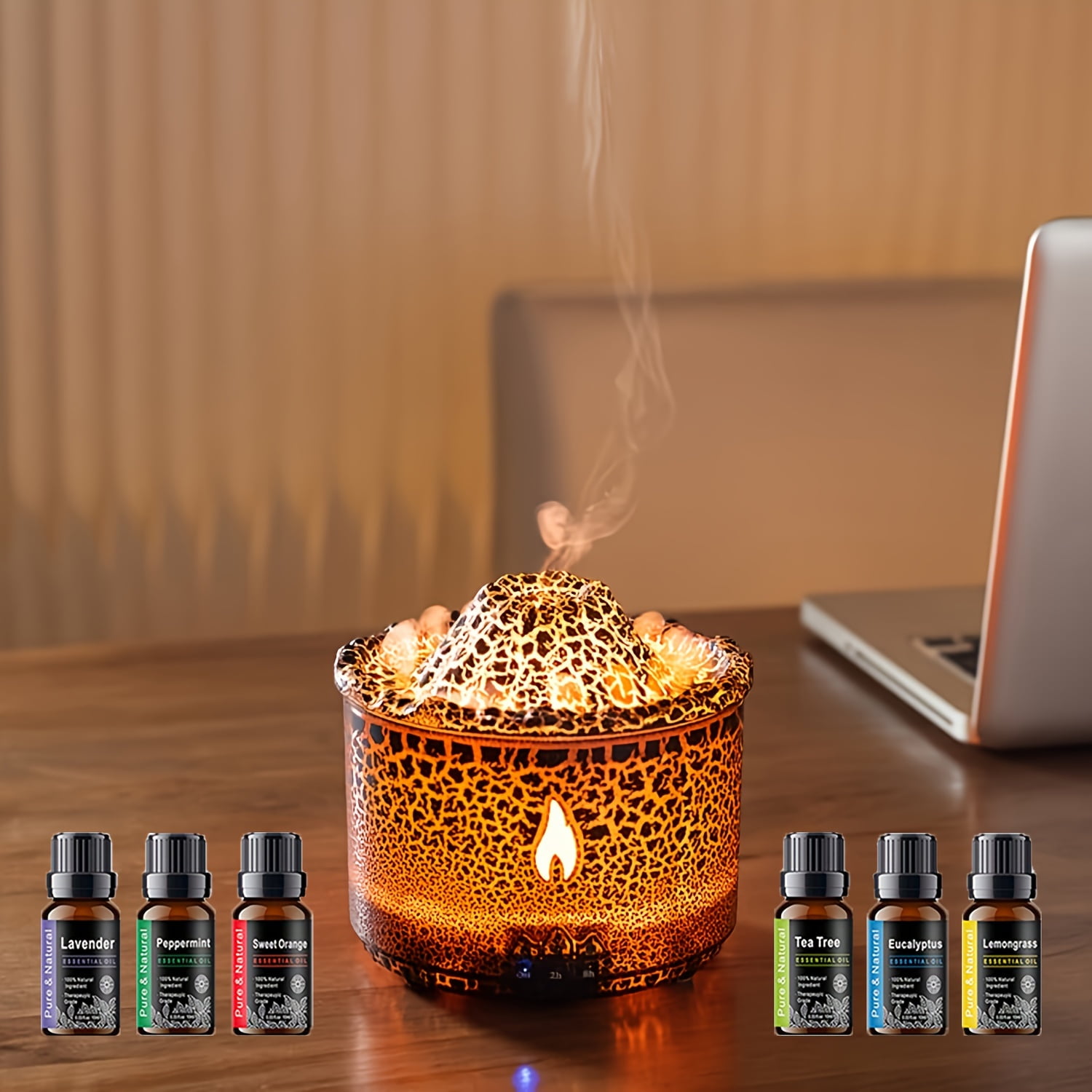 HXH01 10.14oz Aromatherapy Diffuser Large Room with Remote Ambient ...