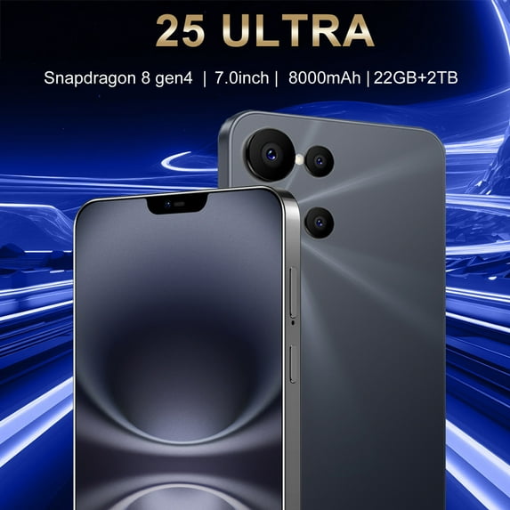 CHYCET Android Phones Unlocked for T-Mobile, Android 15 Phone(2025), 12(4+8)+128GB/2TB TF Octa Core, Dual SIM Phones Unlocked, 5000mAh, 90Hz, 6.52" HD+ Screen, 4G/GPS/Face ID-SMS25 Ultra