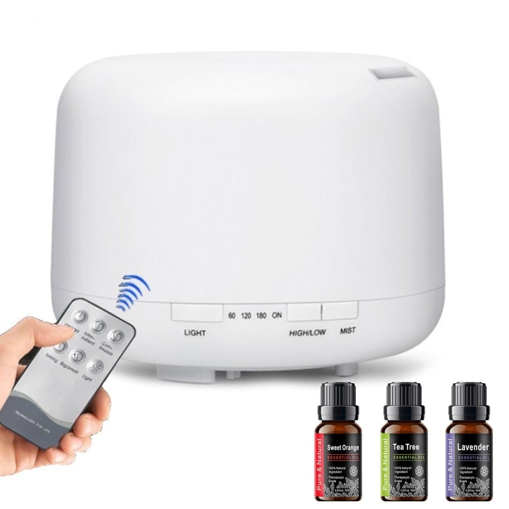 CHYJSQ 300ML Essential Oil Diffuser 7 Color LED Lights Humidifier with ...