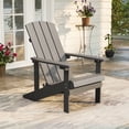 thumbnail image 1 of CHYVARY 1 Peak Adirondack Chair, Fire Pit Outdoor Patio Furniture, Black, 1 of 6