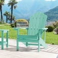 thumbnail image 1 of CHYVARY 1 Peak Outdoor Adirondack Fire Pit Plastic Chair for Deck,Poolside,Beach and Backyard, Light Green, 1 of 8