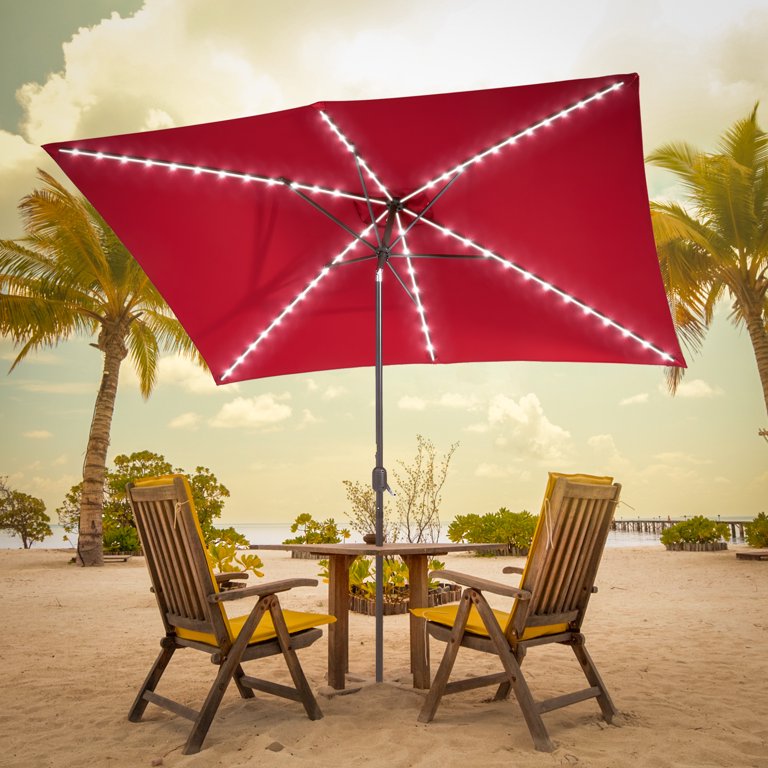10 x 7 patio umbrella 10x10 FT Cantilever with Base Included Double Top Outdoor Square Large Heavy Duty Aluminum Offset Umbrellas with Level Tilt 360-degree Rotation for Pool Garden Deck,Black : Patio powered LED lights Sonerlic 10 x 7ft Outdoor