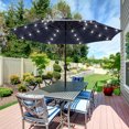 thumbnail image 1 of CHYVARY 9ft LED Patio Umbrella Market Outside Table Umbrella for Deck, Poolside and Patio, Navy Blue, 1 of 8