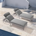 thumbnail image 1 of CHYVARY Outdoor Lounge Chaise Patio Rattan Chair Adjustable Inclination Angles Weather-Resistant Rattan Frame for Pool, Backyard, and Patio,Gray/2PCS, 1 of 6