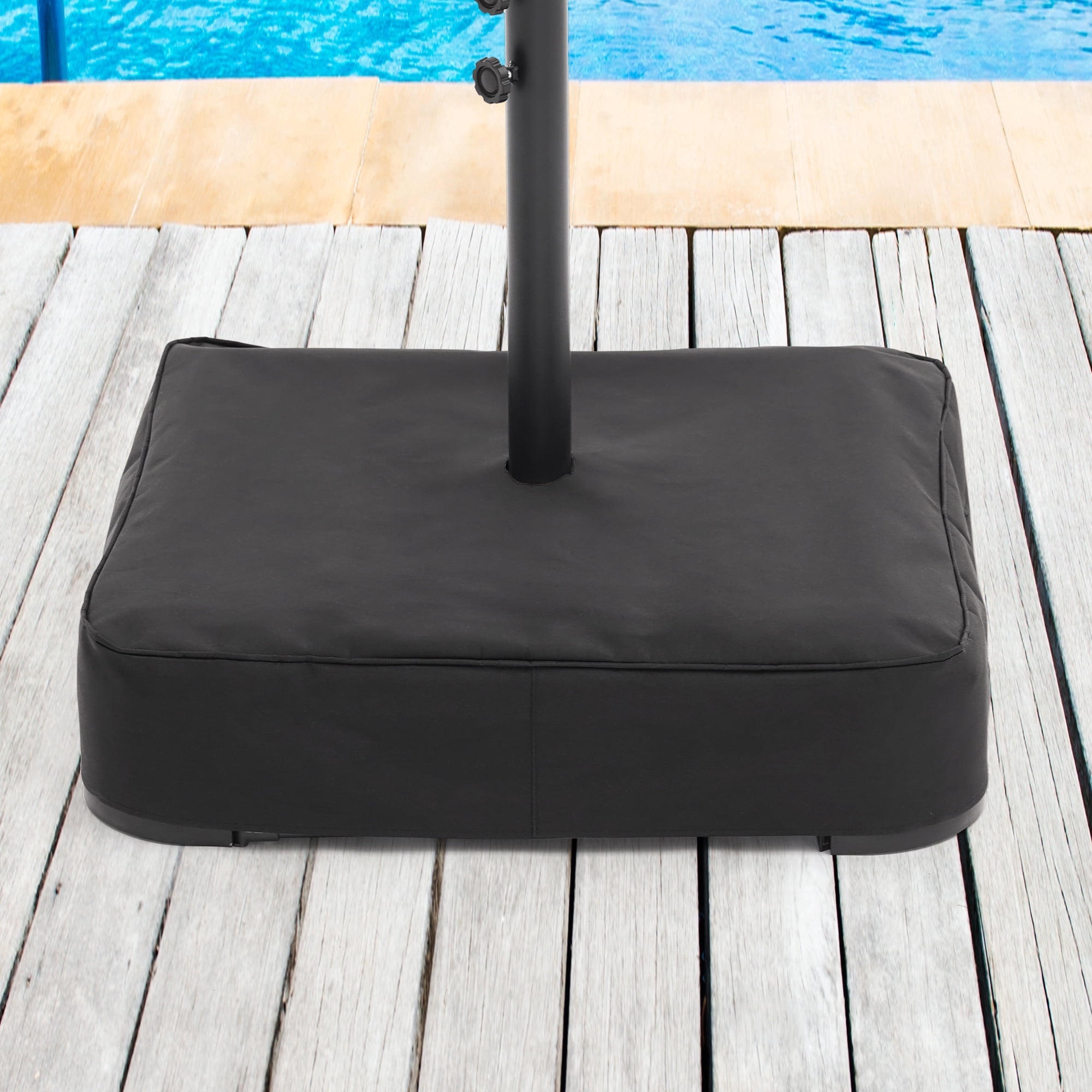 CHYVARY Patio Umbrella Base Weighs 320LBs Filled With Sand, High Quality Oxford Fabric for Umbrella With 8–12ft Canopy, Black