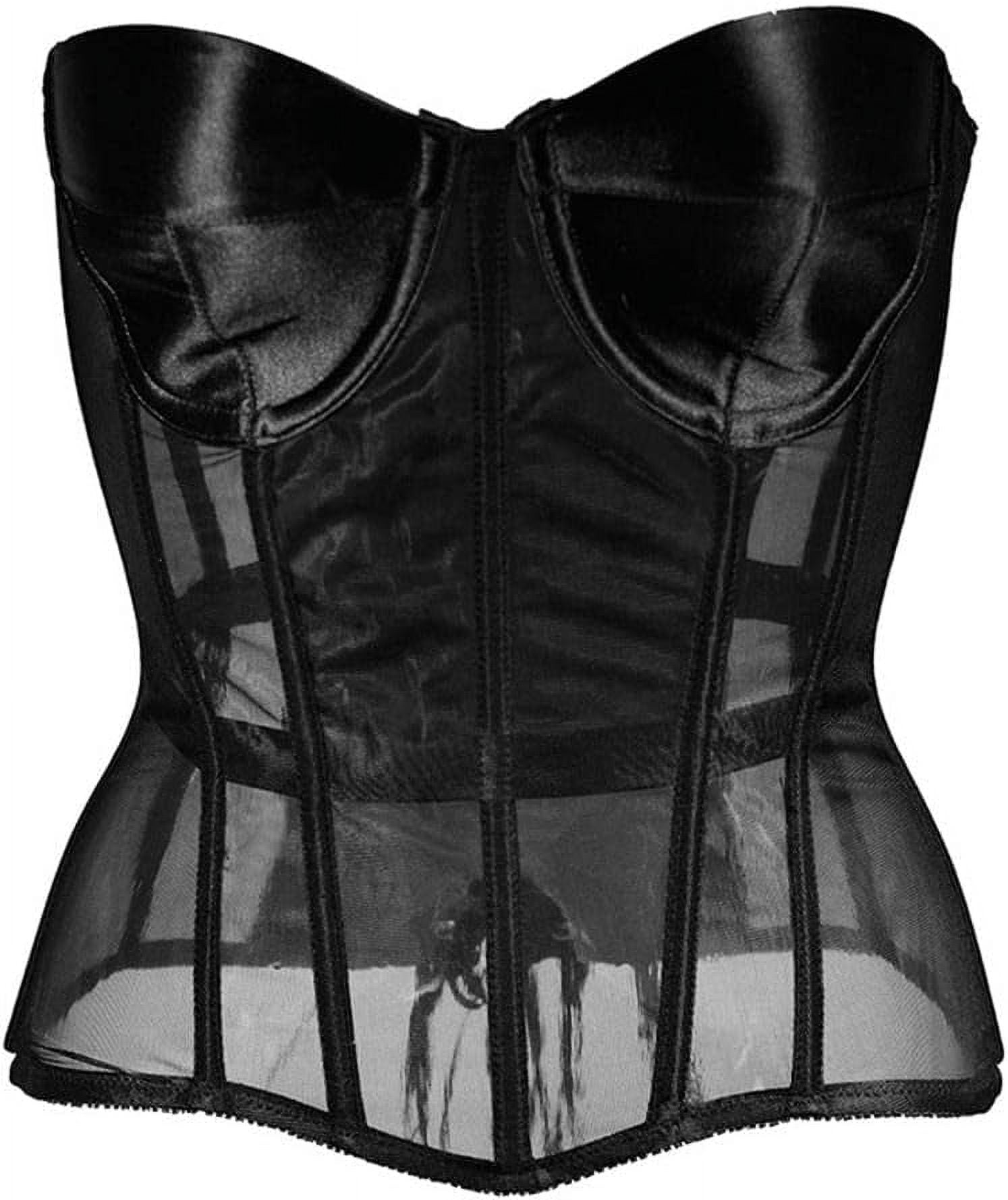Steampunk Corset Top Lace Up Back Faux Leather Corset Top Gothic Overbust Corset Plus Size Black Corselet I.1195287550