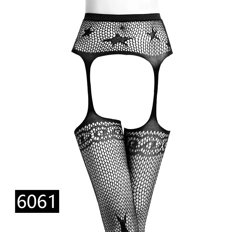 CHYYCNYCH Women Sexy Lingerie Stockings Garter Belt Stripe Elastic Stockings Black