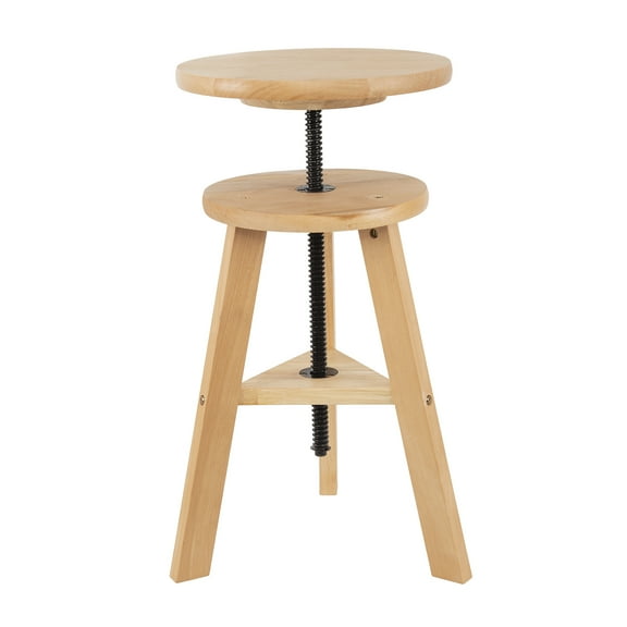 CHZIMADE Adjustable Drafting Stool for Artists & Adults, 19"-26" Height Solid Beech Wood Art Stool for Studio, Swivel Drafting Chair for Drawing, Home Use, Office, Kitchen