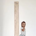 thumbnail image 1 of CHZIMADE Natural Wooden Wall-Mounted Growth Chart for Baby and Kid Room, 1 of 6