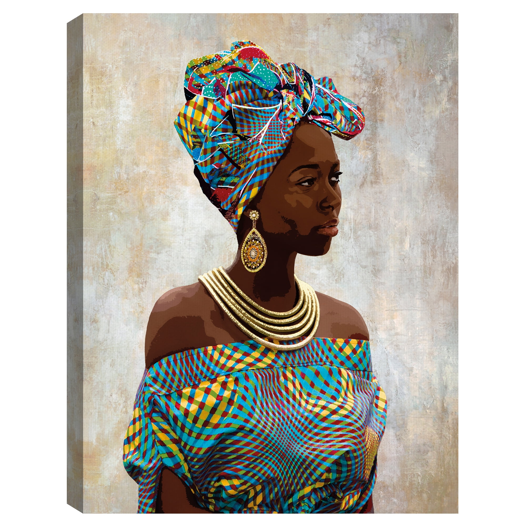 CHic Portrait Asha by Mark Chandon Canvas Art Print