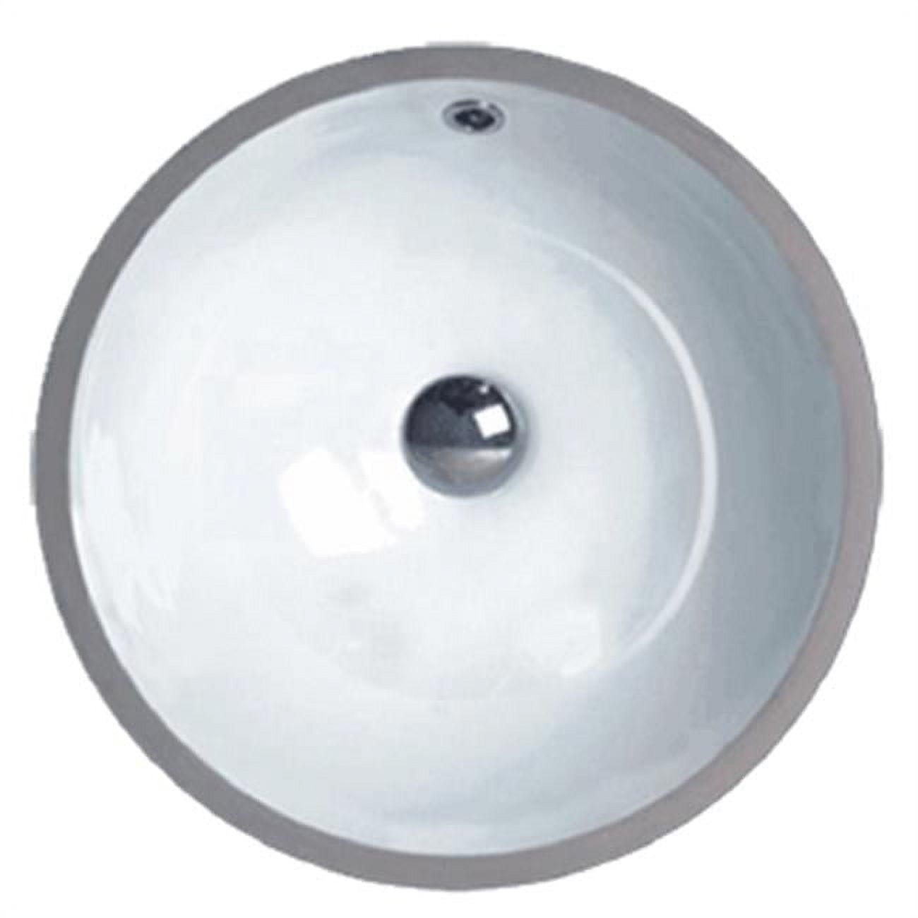 CI CH1310 Orbit Porcelain Oval Undermount Vanity Sink White