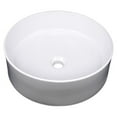thumbnail image 1 of CI CH6110 Rim Porcelain Round Shaped Vessel Sink  White, 1 of 1