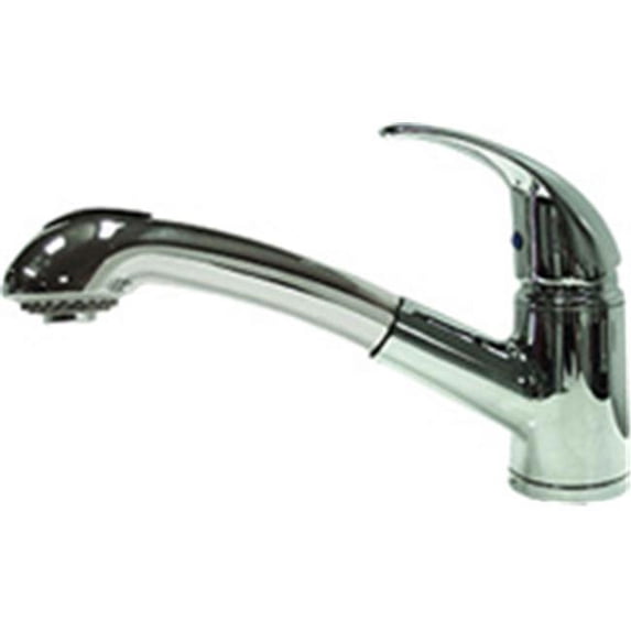 CI WL-K-110010-CP Single Handle Kitchen Pull-Out Faucet in Chrome Finish