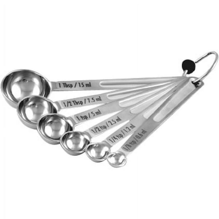 Baker's Secret Stainless Steel Measuring Spoon Set - Grey - 62 requests