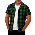 thumbnail image 1 of CIAKGIAF Button Cardigan T Shirts for Men Collar with Pockets Breathable Short Sleeved, T Shirts, 1 of 6