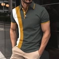 thumbnail image 1 of CIAKGIAF Button T Shirts for Men Collar Breathable Casual Athletic Short Sleeved, T Shirts, 1 of 6