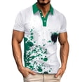 thumbnail image 1 of CIAKGIAF Button T Shirts for Men Collar Short Sleeved, Breathable Casual Athletic T Shirts, 1 of 3
