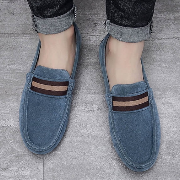 CIAKGIAF Men Shoes Casual Boat Shoes,Slip on Loafers Wide Size Round Toe Shoes