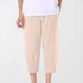 thumbnail image 1 of CIAKGIAF Mens Shorts with Pockets Drawstring Elastic Waist Solid Casual Jogging Shorts, 1 of 9