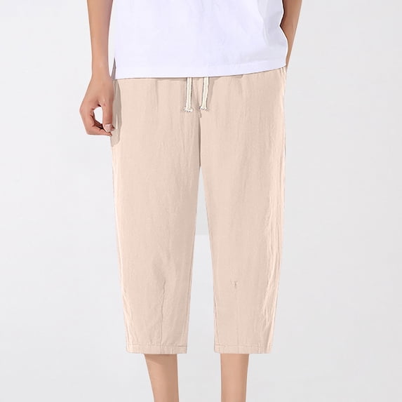 CIAKGIAF Mens Shorts with Pockets Drawstring Elastic Waist Solid Casual Jogging Shorts