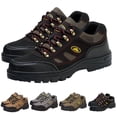 thumbnail image 1 of CIAKGIAF Shoes Men Wear Resistant Outdoor Safety Boots Steel Toe Work Hiking Shoes Wide Size Shoes, 1 of 9